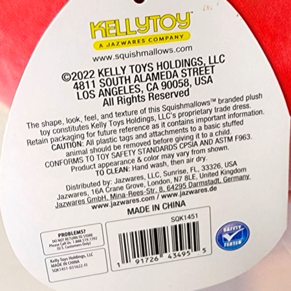 FLORENT 🦎 Pink Squish-Doo Axolotl Original Squishmallow by Kelly Toy ☆》NWT《☆ - Picture 8 of 9